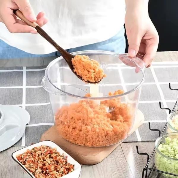 1 Pc Hand Push Manual Food Chopper- 1.5 liter